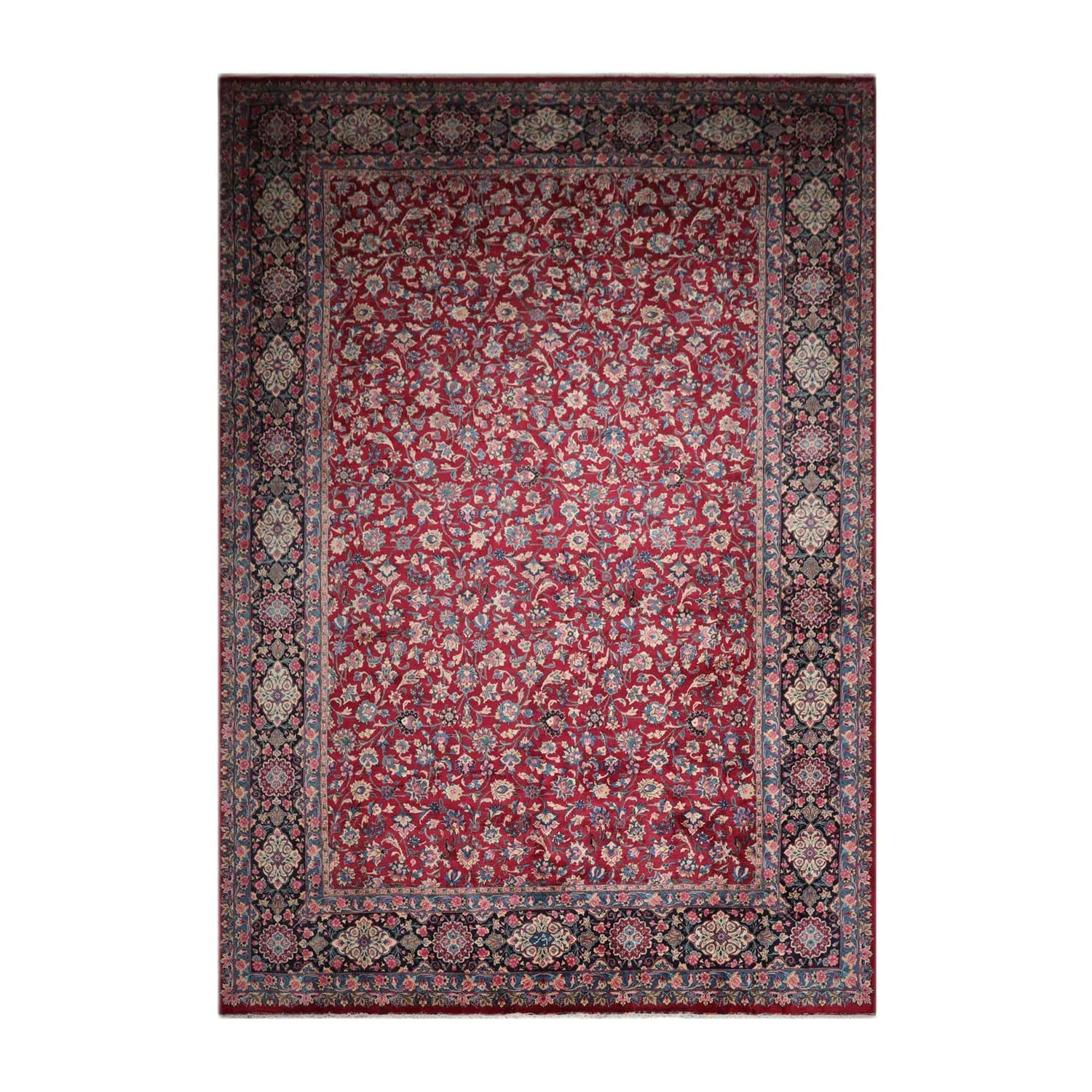 13'x18'8'' Palace Red Hand Knotted 100% Wool Persian Oriental Area