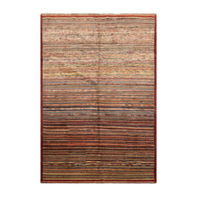 6x9 Hand Knotted 100% Wool Chobi Peshawar Modern & Contemporary Oriental Area Rug Rust, Beige Color