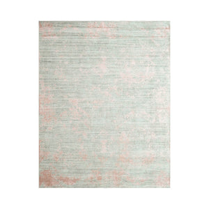 11' 8''x14' 8'' Gray Blush Color Hand Knotted Persian Wool/Bamboo Silk Transitional Oriental Rug