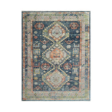 10x14 LoomBloom Blue Arts & Craft Hand Knotted 100% Wool Turkish Oushak Oriental Area Rug