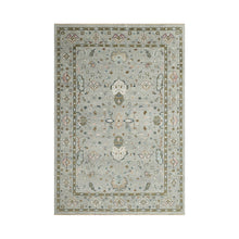 10x14 LoomBloom Gray, Mint Hand Knotted 100% Wool Turkish Oushak Traditional Oriental Area Rug