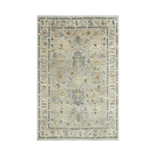 6x9 LoomBloom Beige, Light Gray Hand Knotted 100% Wool Turkish Oushak Traditional Oriental Area Rug