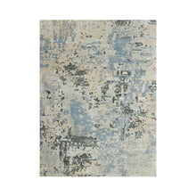 8x10 Gray LoomBloom Hand Knotted Modern Abstract Tibetan 100% Wool Oriental Area Rug