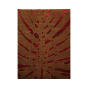 9x12 Brown Hand Knotted Tibetan 100% Wool Michaelian & Kohlberg Modern & Contemporary Oriental Area Rug