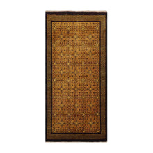 3x5 Gold, Charcoal Hand Knotted Tibetan 100% Wool Michaelian & Kohlberg Traditional Oriental Area Rug