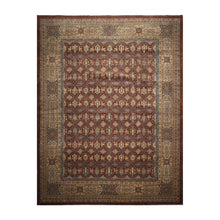 12'3"x16' Palace Chocolate, Moss Hand Knotted 100% Wool Peshawar Arts & Crafts Oriental Area Rug
