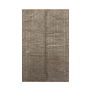 6x9 Gray Hand Knotted Tibetan 100% Wool Tufenkian Modern & Contemporary Oriental Area Rug