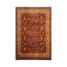9x12 Rusty Red Hand Knotted Arts & Crafts 100% Wool Michaelian & Kohlberg Arts & Crafts Oriental Area Rug
