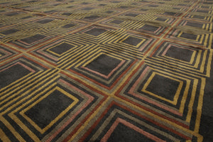 Aga John's Palace Size Hand Knotted Tibetan Wool modern Area rug 17'7"x 25'6" - Oriental Rug Of Houston