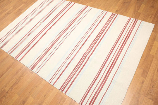 5' x 8' Handmade 100% wool Kilim Dhurry reversible Area rug modern 5x8