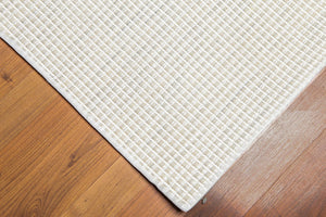 5' x 8' Handmade Textured Geometric 100% Wool Flat Pile Area Rug 5x8 Beige - Oriental Rug Of Houston