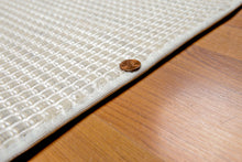 4' x 6' Handmade Textured Geometric 100% Wool Flat Pile Area Rug 4 x 6 Beige
