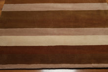 Handmade 100% wool Traditional Oriental Area Rug Modern Brown 5'6" x 8'6"