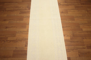 2'4" x 74' Modern Palace Size Runner 100% New Zealand Wool Area Rug Ivory - Oriental Rug Of Houston