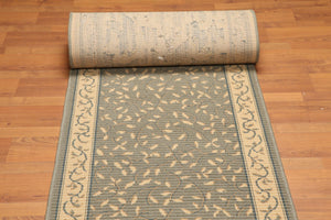 2'6" x 18' Palace Size Runner 100% New Zealand Wool Area Rug Olive - Oriental Rug Of Houston
