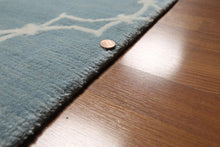 Hand Knotted Tibetan 100% Wool Area rug Blue 8' x 11' - Oriental Rug Of Houston