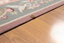 6' x 9' Hand Woven French Needlepoint Aubusson Area rug Wool Beige 6x9