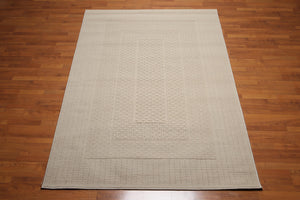 5'3" x 8'3" Authentic Wool and Acrylic Oriental Area Rug Beige - Oriental Rug Of Houston