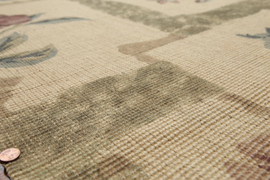 Hand Woven 100% Wool Traditional Oriental Area Rug Brown 6'x9'