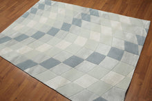 5' x 7'6" Handmade Modern Area rug Wool & viscose Sea foam - Oriental Rug Of Houston