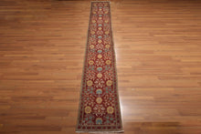 2'6" x 16' Runner Hand knotted Turkish Oushak Vegetable Dyed wool Area rug Rust - Oriental Rug Of Houston