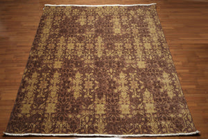 9' x 12' Hand knotted 100% Wool pile Oriental Area Rug Transitional 9x12 Brown - Oriental Rug Of Houston