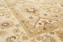 9' x 12' Traditional Oushak Hand Knotted Area Rug Carpet 100% wool Beige - Oriental Rug Of Houston