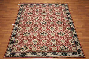 8' x 10' Hand woven Wool French Needlepoint Oriental Area rug - Oriental Rug Of Houston