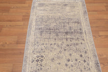 2'4" x 8' Hand Knotted Abstract Modern 100% Wool runner Area rug Beige - Oriental Rug Of Houston