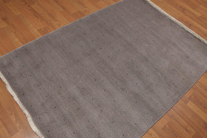4' x 6' Hand Knotted Traditional Oriental 100% Wool Area rug Gray 4x6