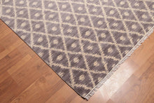 6' x 9' Hand Knotted IKAT design 100% Wool Area rug Gray