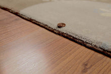 6' x 9' Hand Knotted 100% Wool Area rug Tan
