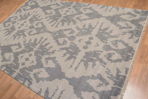 6' x9'  Gray Grey Tone on tone Color Hand Knotted Oriental Area Rug Wool Contemporary Oriental Rug