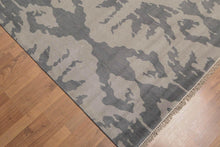 6' x 9' Hand Knotted Designer Abstract 100% Wool Area Rug Gray