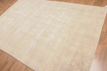 6' x9'  Tan Beige Taupe Color Hand Knotted Oriental Area Rug Wool Contemporary Oriental Rug