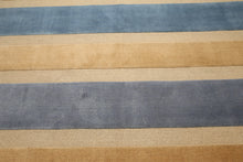 8x10 Blue, Beige Handknotted 100% Wool Oriental Area Rug