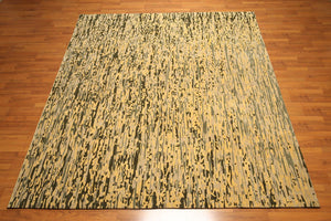 8' x 10' High end Wool Full Pile Tibetan Hand Knotted Area Rug Modern 8x10 Pale Yellow - Oriental Rug Of Houston