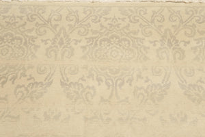 Hand Knotted 100% Wool Traditional Oriental Area Rug Beige 6' x 9' - Oriental Rug Of Houston