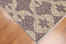 6' x 9' Hand Knotted IKAT Design 100% Wool Area rug Gray - Oriental Rug Of Houston