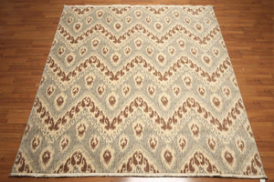 8' x 10' Hand knotted Oriental area rug 100% Wool pile 8x10 Modern Beige - Oriental Rug Of Houston