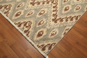 8' x 10' Hand knotted Oriental area rug 100% Wool pile 8x10 Modern Beige - Oriental Rug Of Houston