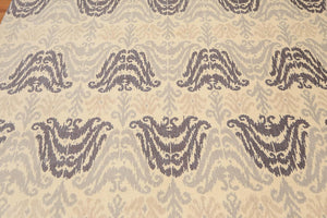 6' x 9' Hand Knotted 100% Wool Ikat Design Oriental Area Rug Beige - Oriental Rug Of Houston