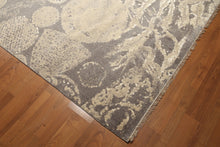 6' x 9' Hand knotted 100% Wool Modern Oriental area rug 6X9 Gray - Oriental Rug Of Houston