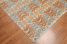 6' x 9' Ikat Design Area Rug Hand Knotted 100% Wool Beige
