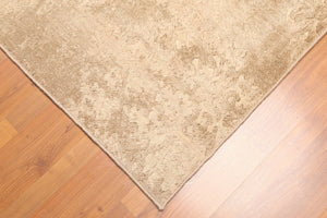 5' x 7' Modern Area Rug Erased Distress Pattern Wool Hand Knotted Tan - Oriental Rug Of Houston