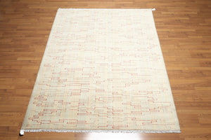 6' x 9' Handmade 100% Wool Oriental Area rug Modern 6x9 Beige - Oriental Rug Of Houston