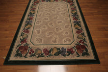 5'4"x7'8" Tan, Green, Red, Multi Color Machine Made Polypropylene Indonesian High Density Hand Carved Effect Modern Oriental Rug - Oriental Rug Of Houston