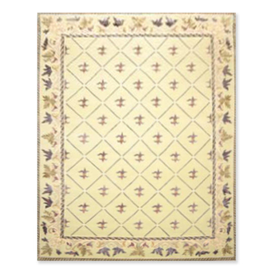 8'1"x10’1" Hand Knotted Victorian Wool/Silk Tibetan Oriental Area Rug Pistachio