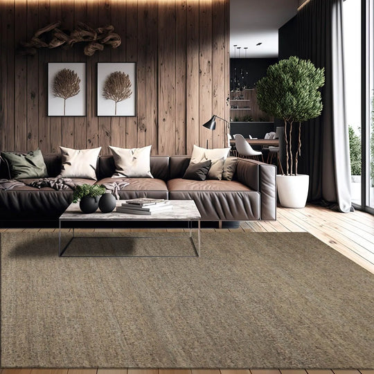 9' x 12' Hand Woven Handmade Flatweave  100% Wool  Modern & Contemporary  Oriental Area Rug Olive, Color