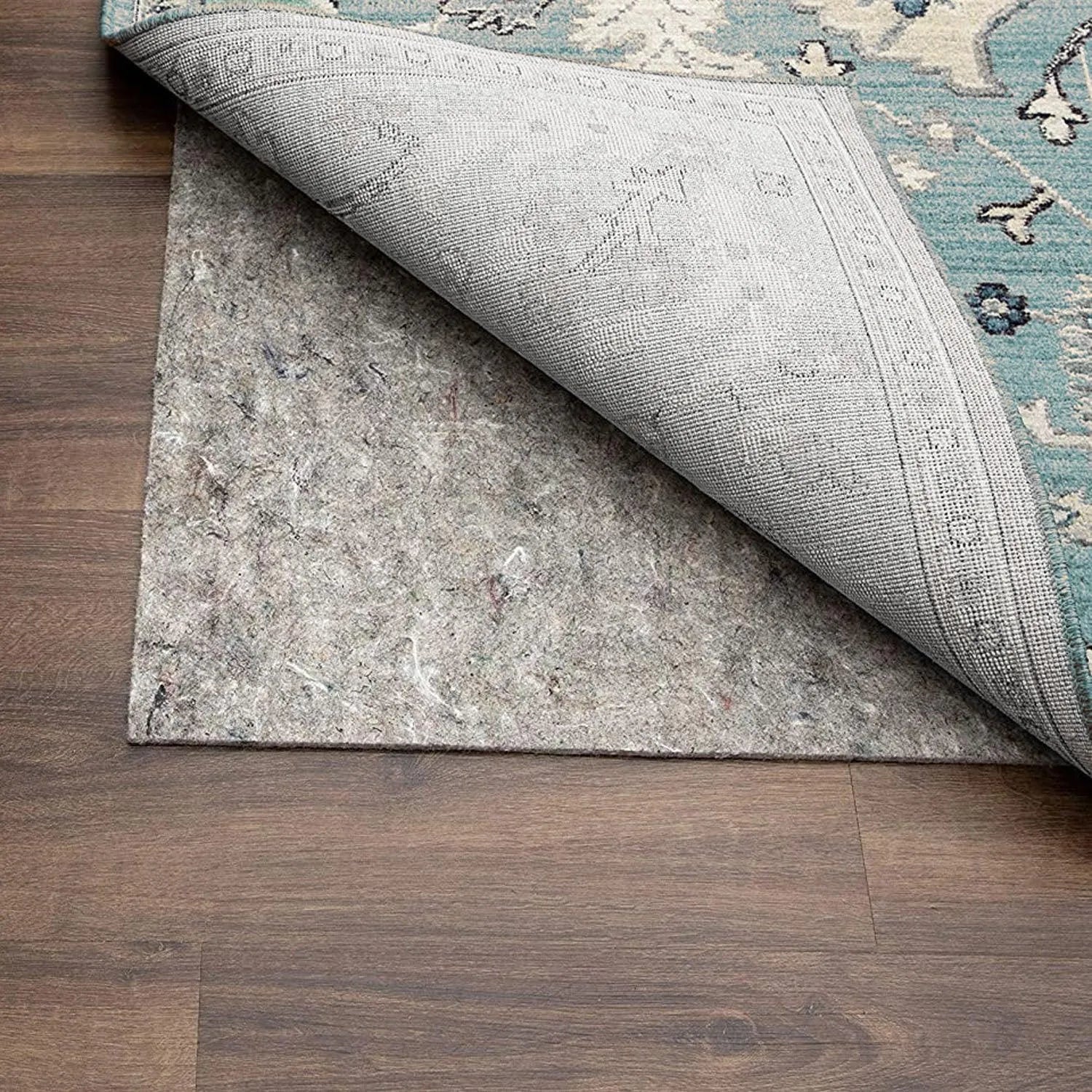 Cleated Back Rug Multi Sizes LoomBloom Dual Surface Felt & Rubber Non-Slip Backing Rug ...